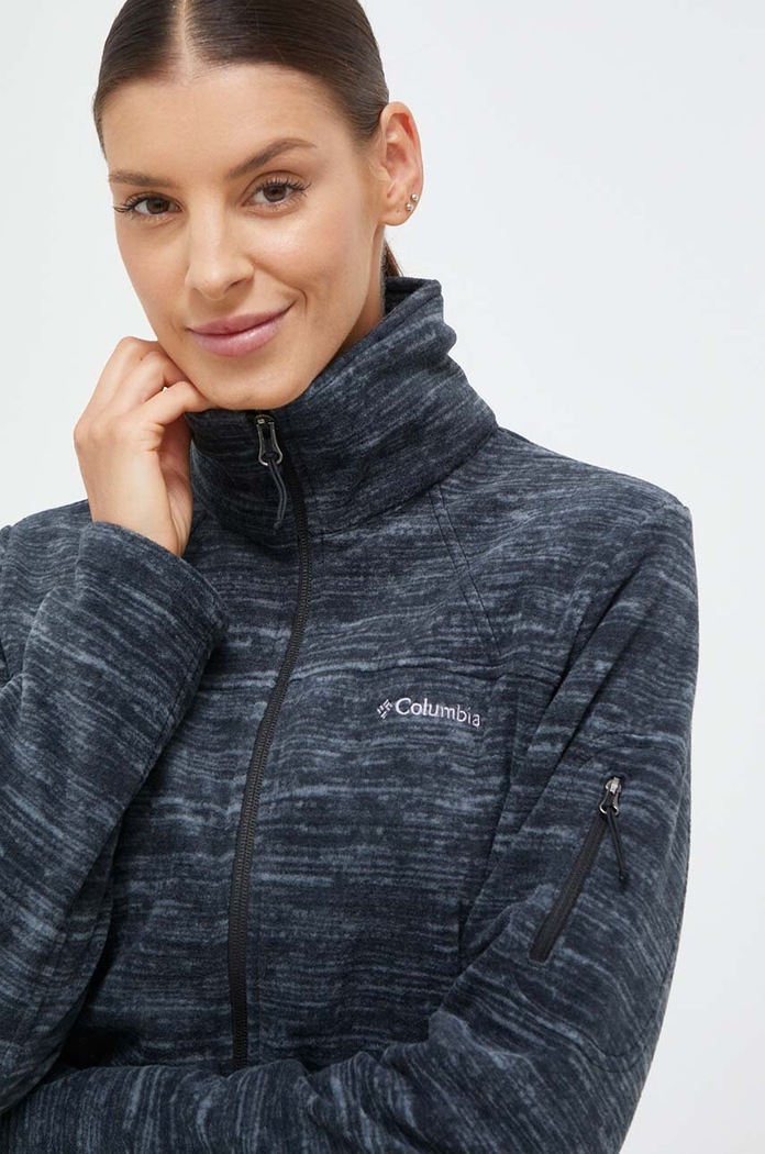 Športová mikina Columbia Fast Trek Printed tmavomodrá 1622211
