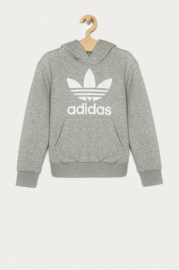 adidas Originals - Детски суичър 128-164 cm GE1979 с качулка сив GE1979
