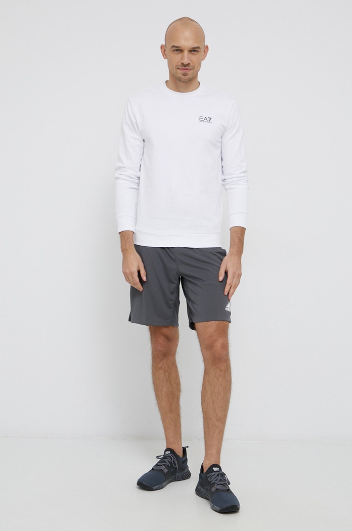 EA7 Emporio Armani - Tričko s dlhým rukávom 8NPM52.PJ05Z biela AA00