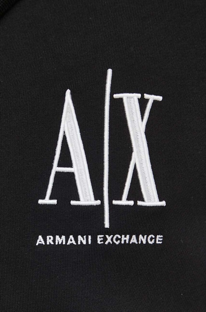 Armani Exchange Hanorac de bumbac 8NZMPP.ZJ1ZZ negru