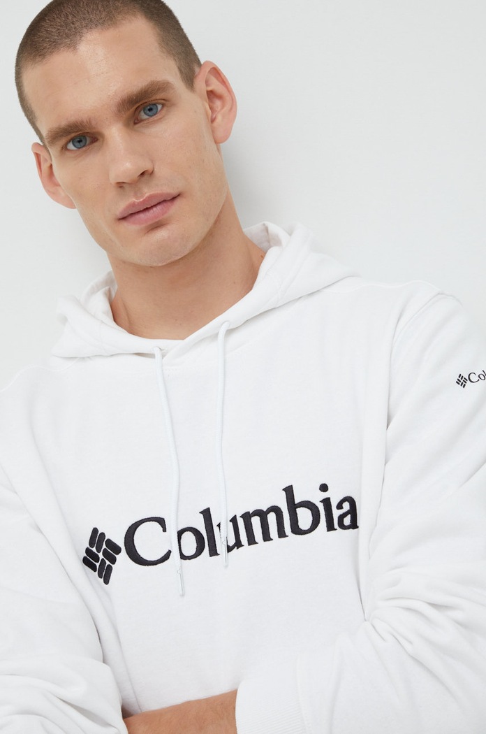 Columbia bluză CSC Basic Logo alb 1681664