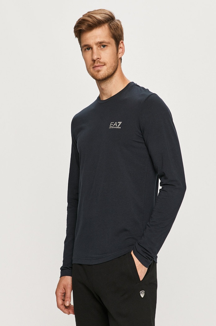 EA7 Emporio Armani longsleeve 8NPT55.PJM5Z z elastanem granatowy 8NPT55.PJM5Z