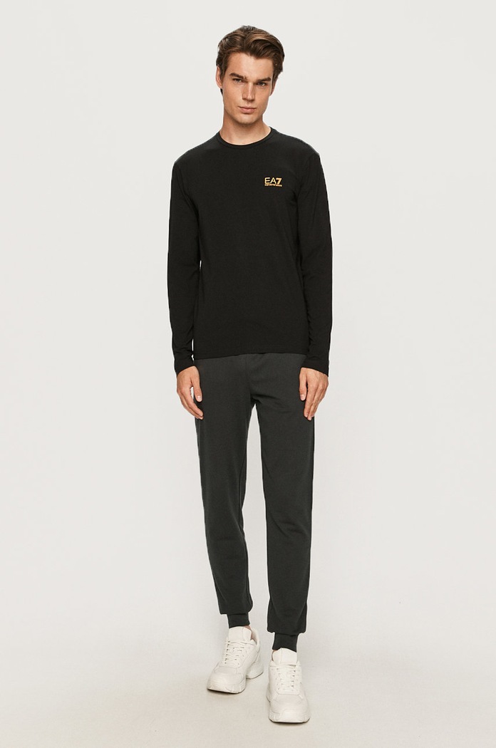 EA7 Emporio Armani longsleeve 8NPT55.PJM5Z negru AA00