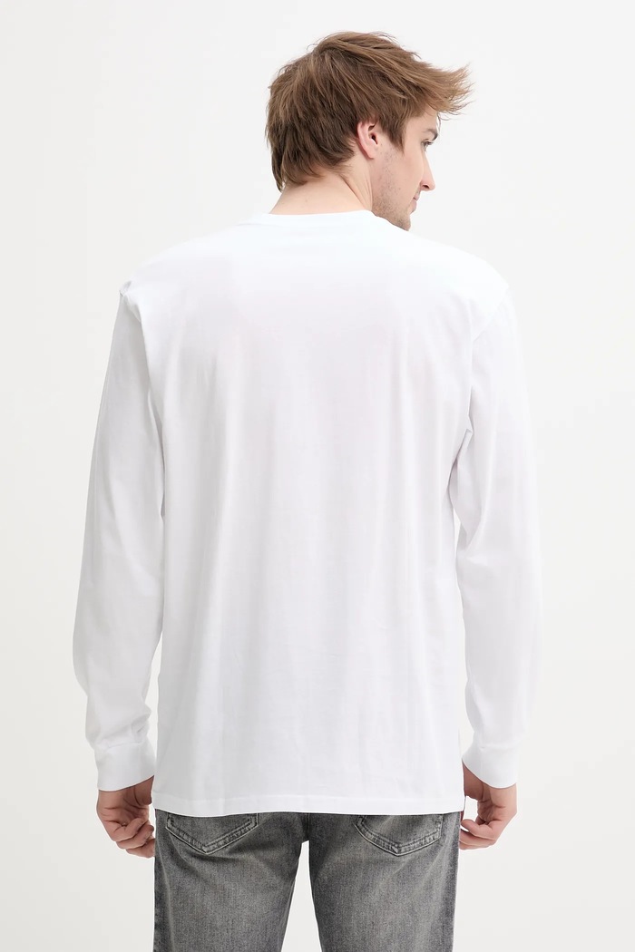 Ρούχα Vans longsleeve VN000K6HYB21 λευκό