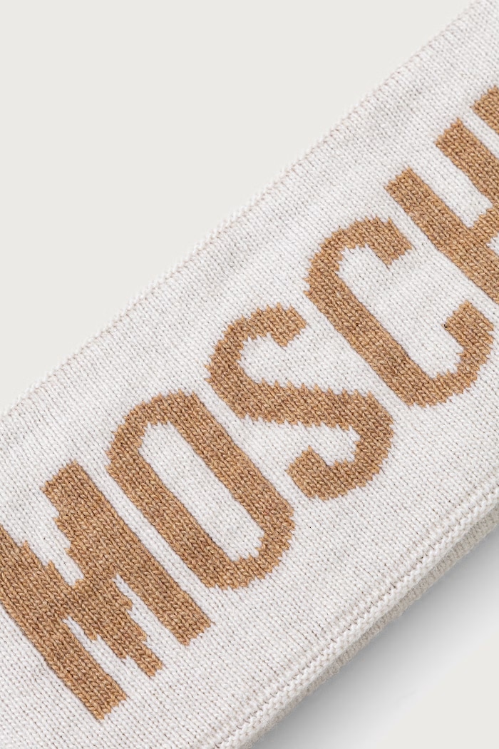 Moschino Fascia fermacappelli da donna con misto lana M2355.65235 beige AW25