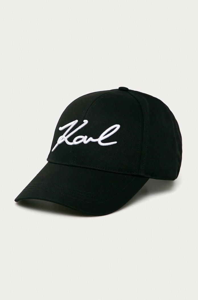 Karl Lagerfeld - Sapka aplikációval fekete 205W3405