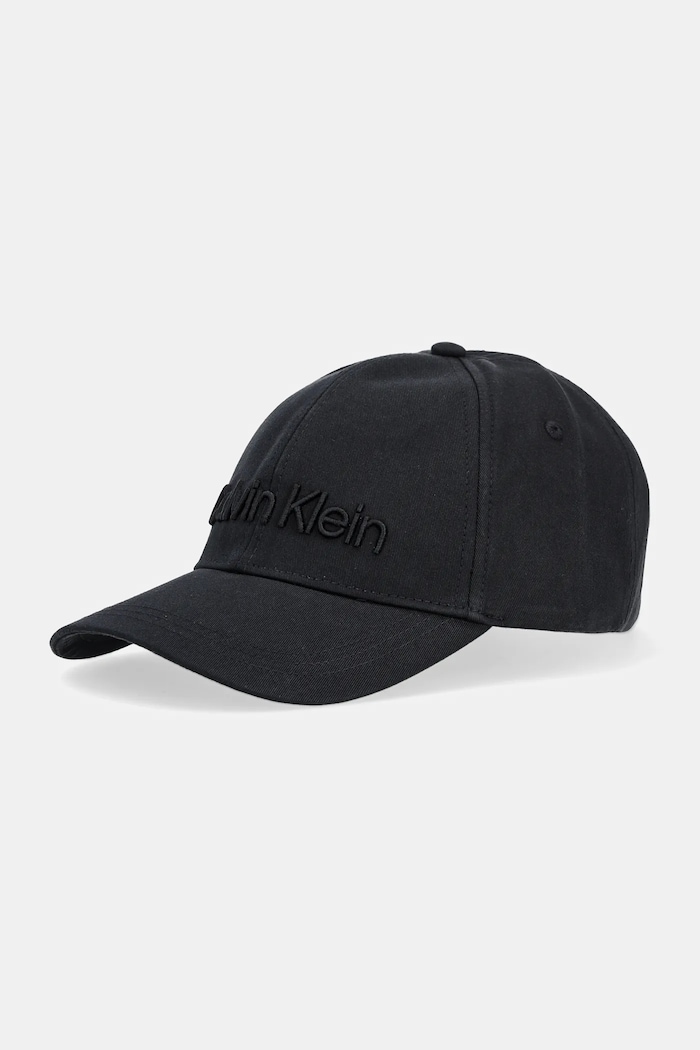 Calvin Klein - Čiapka bavlna čierna K50K505737