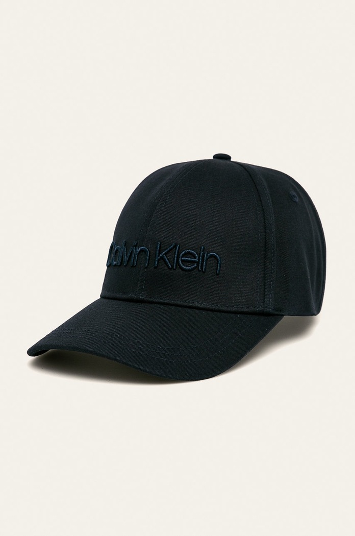 Čepice Calvin Klein bavlna námořnická modř K50K505737