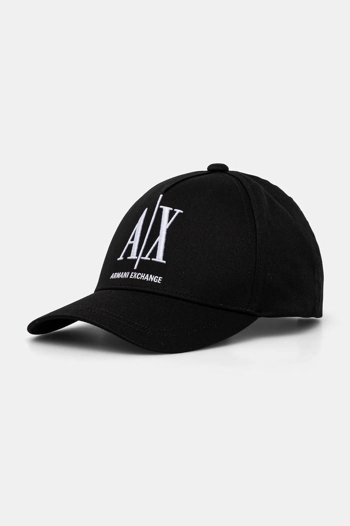 Bavlnená šiltovka Armani Exchange bavlna čierna 954047.CC811.NOS
