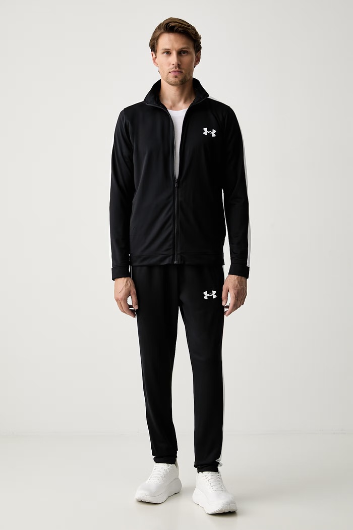 Under Armour trenirka za muškarce Rival Knit pletivo crna 1357139.001