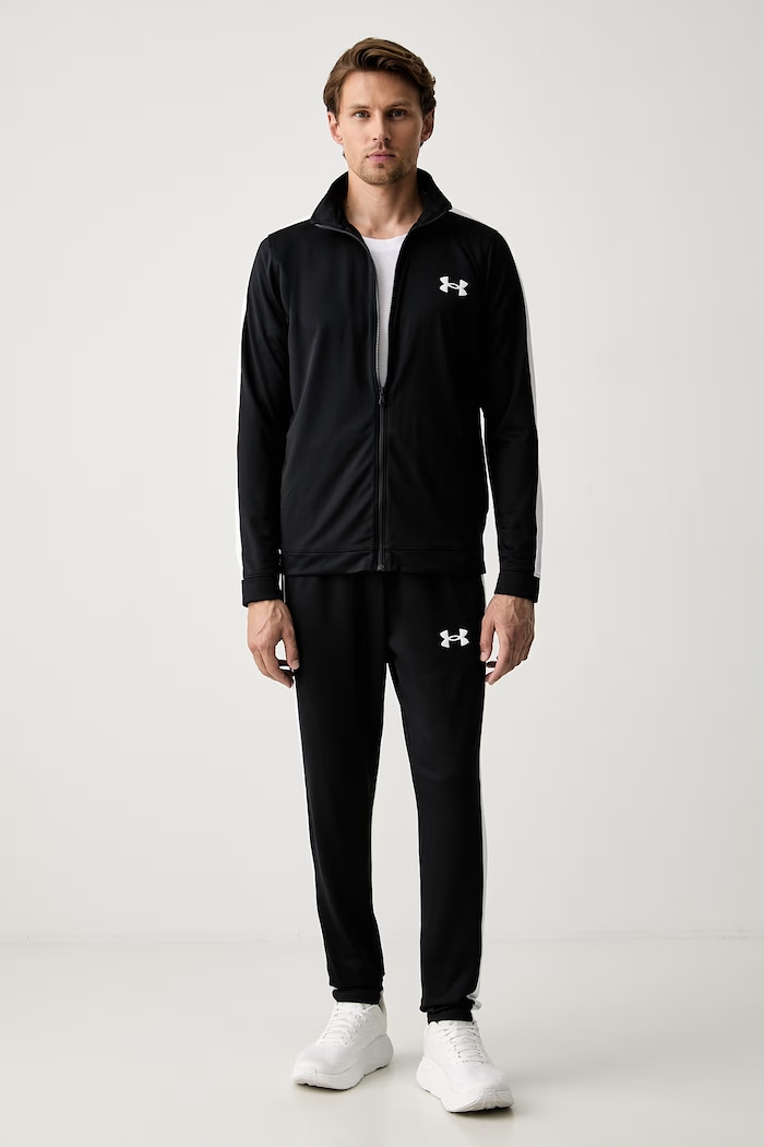 Under Armour trenirka za muškarce Rival Knit pletivo crna 1357139.001