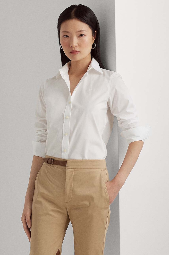 Риза Lauren Ralph бял 200684553001