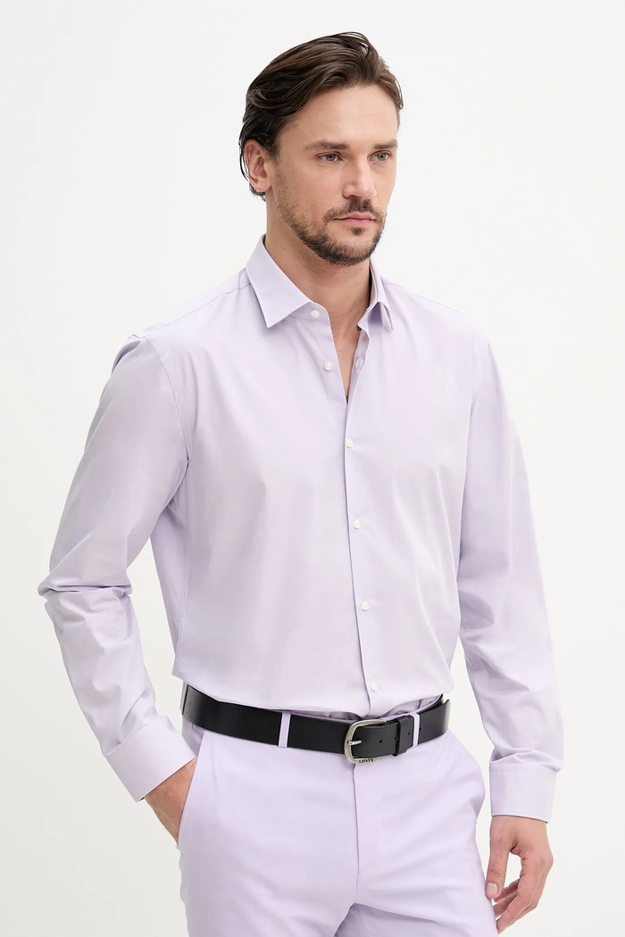HUGO Pentru bărbați din bumbac Kenno violet 50289499