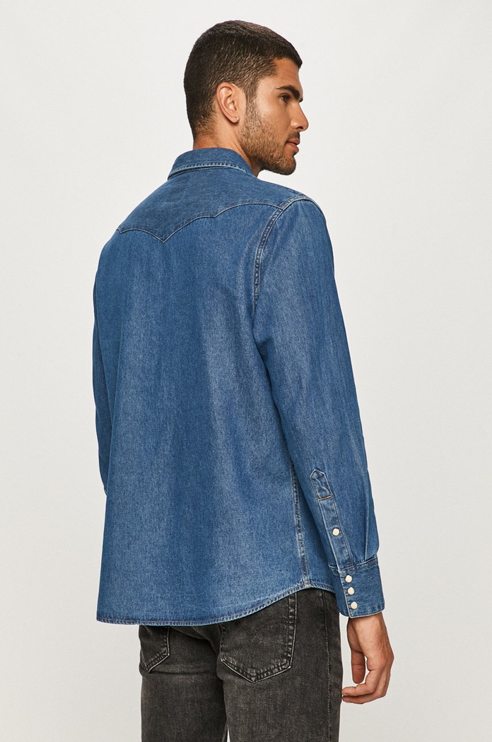 Wrangler - Koszula jeansowa niebieski W5MSLW922