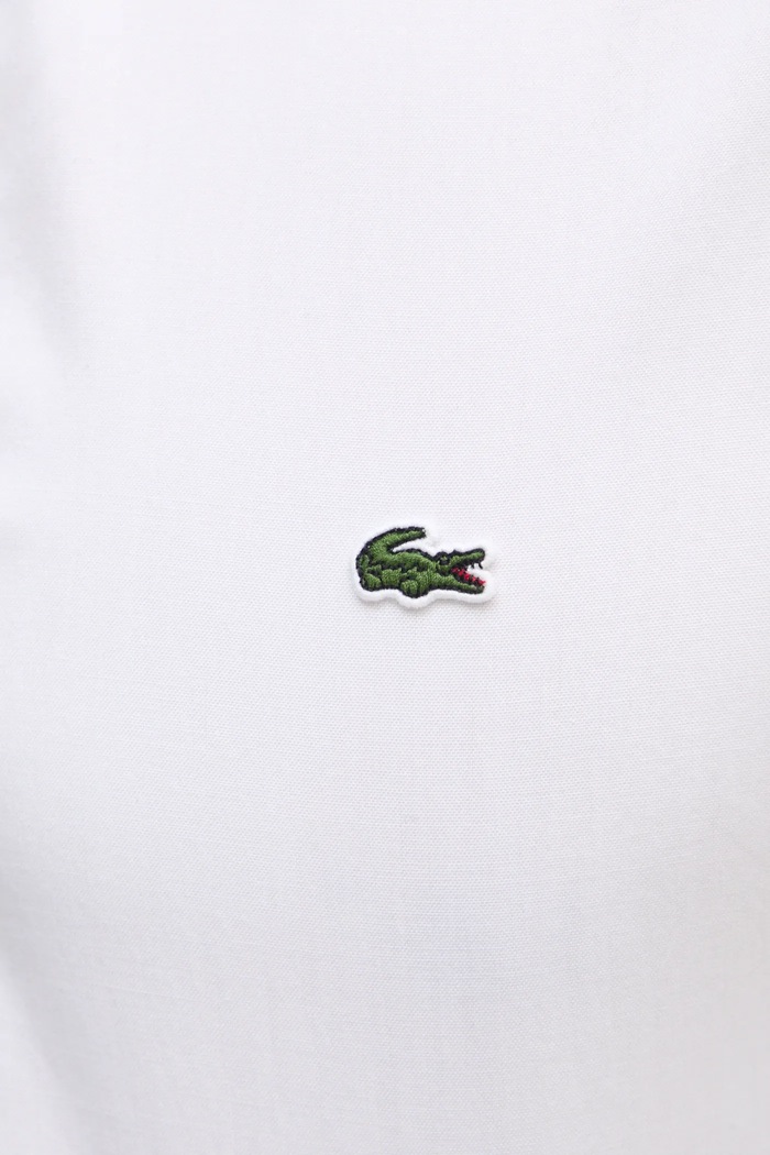 Βαμβακερό πουκάμισο Lacoste CH2933 λευκό