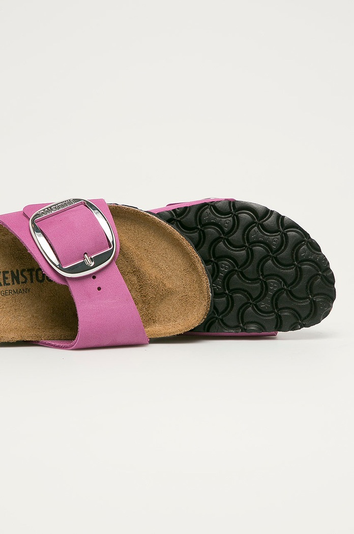 Obuv Birkenstock - Kožené šľapky Madrid Big Buckle 1017957 fialová