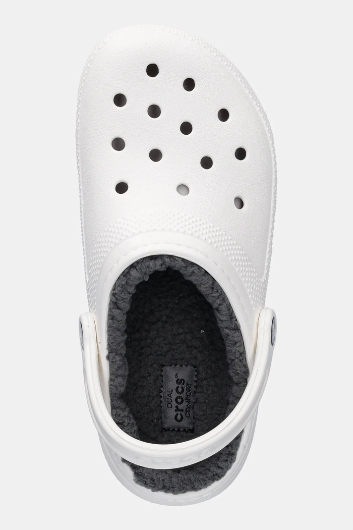 Crocs - Чехли Classic Lined Clog бял CLASICLCLOG203591.36.43