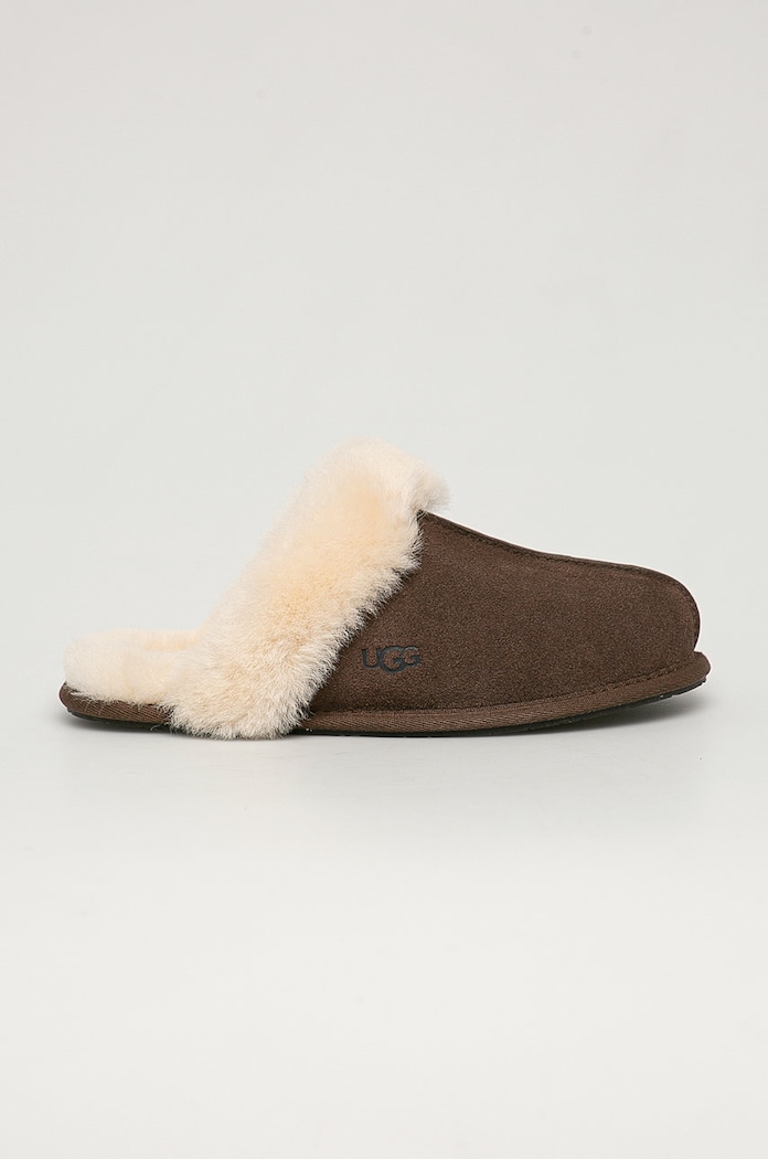 UGG papuci din piele întoarsă Scuffette II maro 1106872.ESP