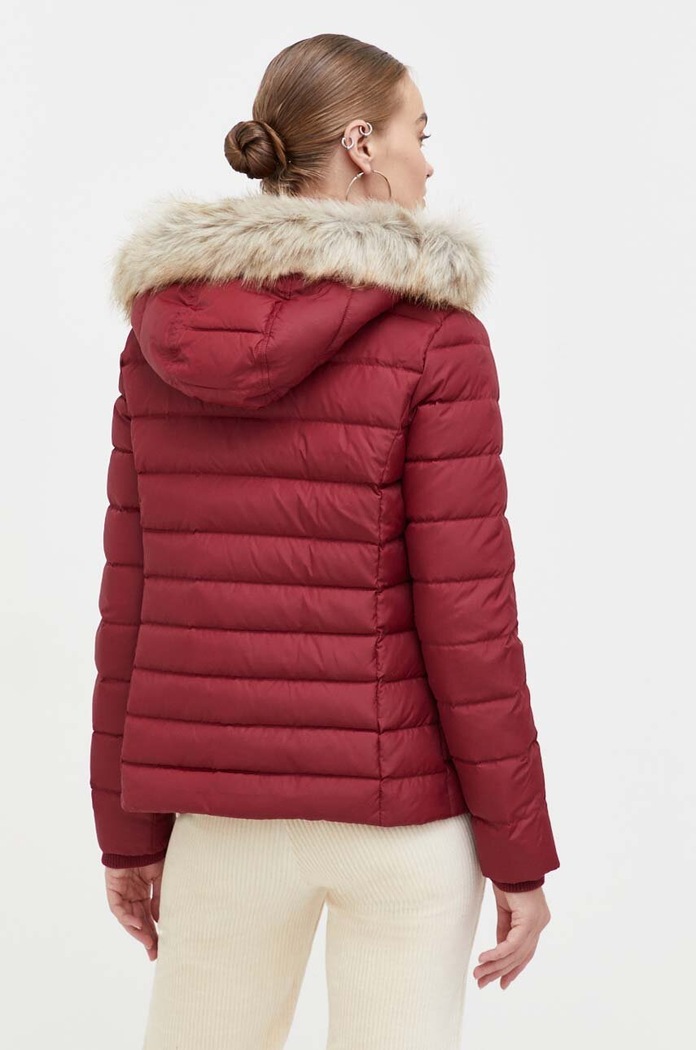Oblečenie Páperová bunda Tommy Jeans DW0DW08588 burgundské