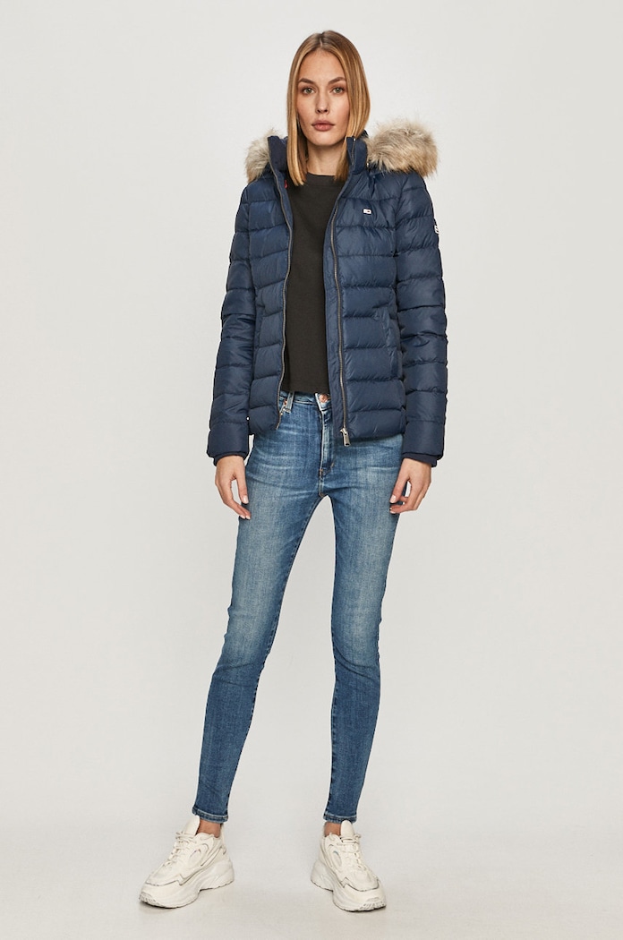 Tommy Jeans - Пухено яке DW0DW08588 тъмносин AW23