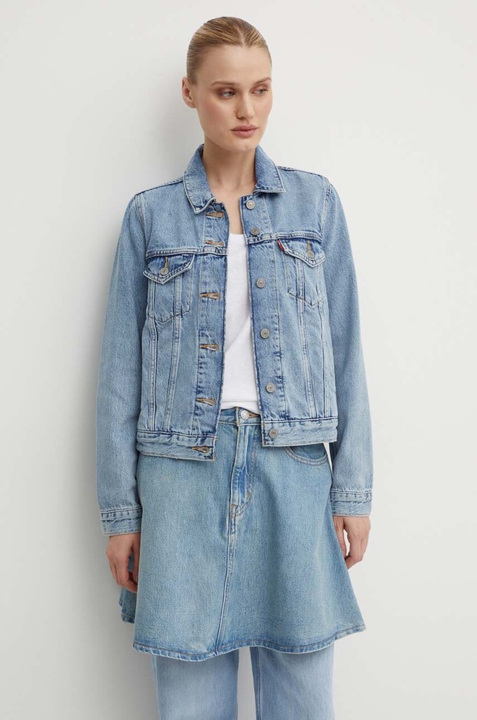 Levi's - Rifľová bunda bez kapucne modrá 29945.0100