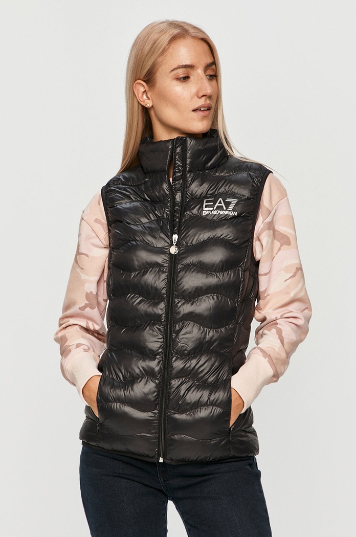 EA7 Emporio Armani - Vesta jemné zateplenie čierna 8NTQ08.TN12Z