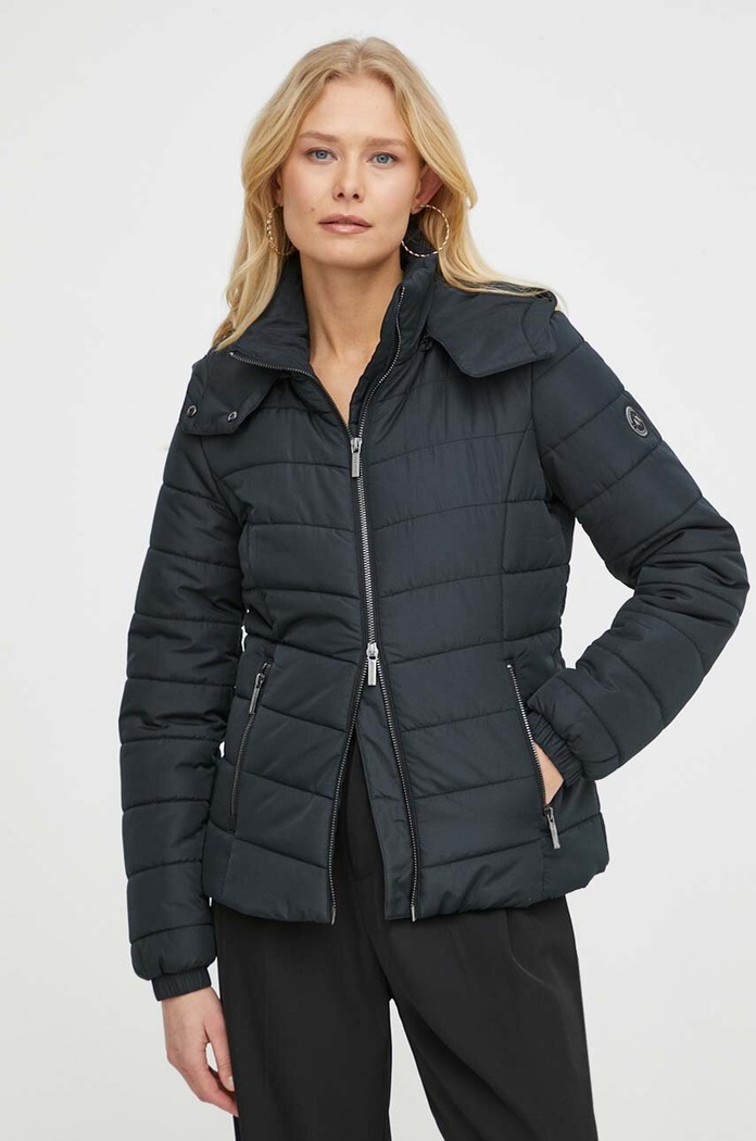 Armani Exchange - Bunda jemné zateplenie čierna 8NYB12.YNMAZ