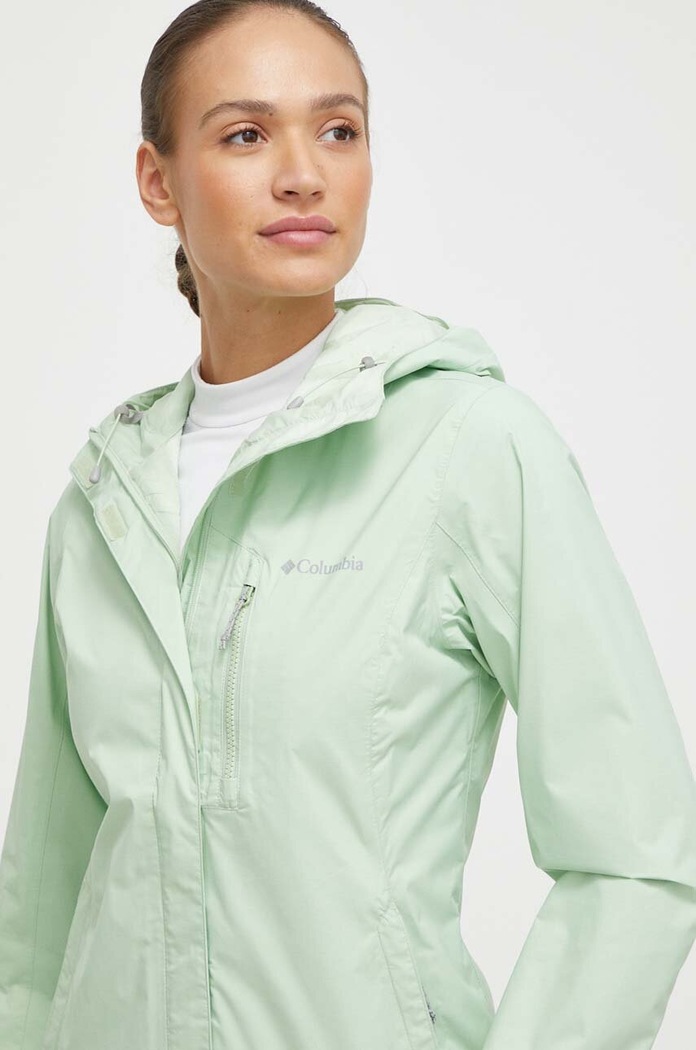 Columbia kurtka outdoorowa Pouring Adventure II 1760071 zielony SS24