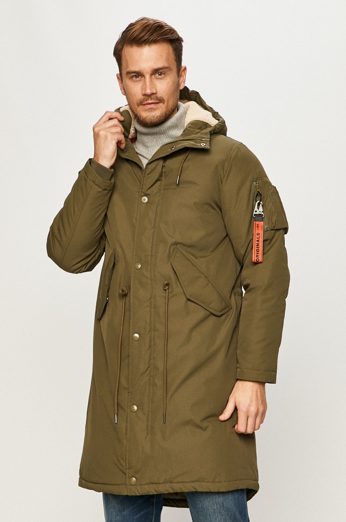 Jack & Jones Parka s podšívkou zelená 12176684