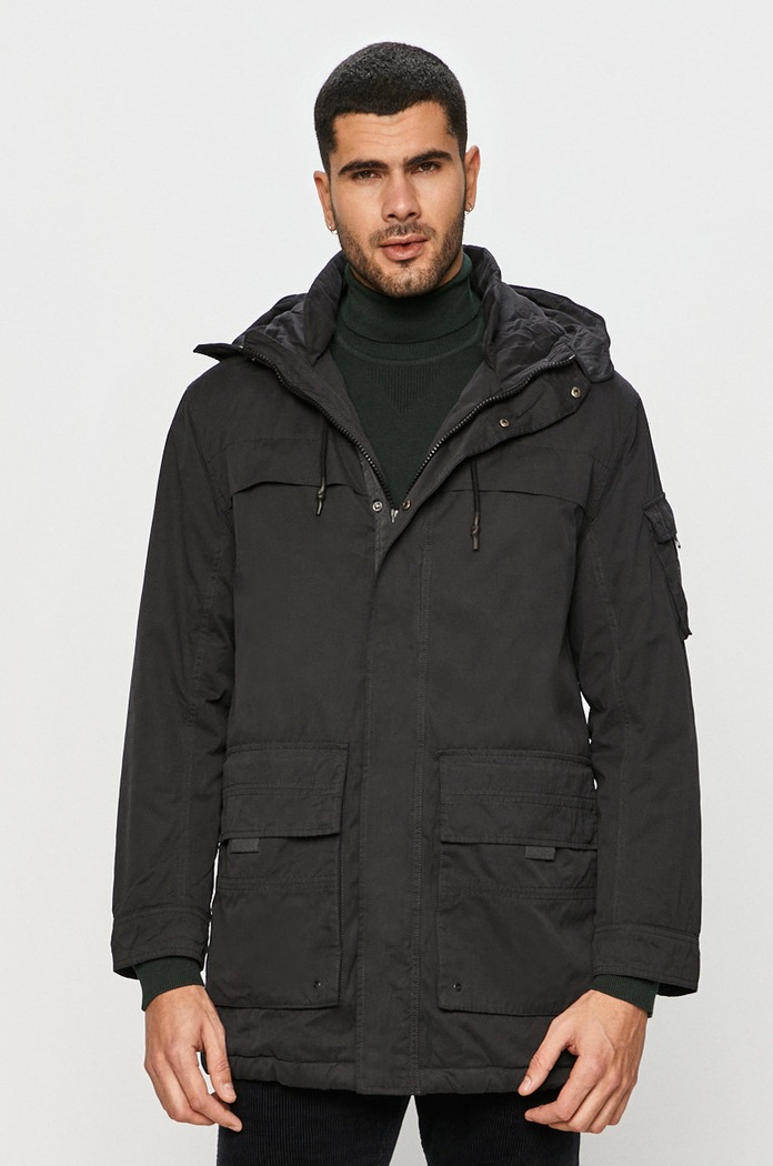 Pepe Jeans - Parka Byron pozostałe czarny PM402295