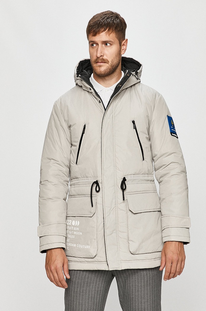 Scotch & Soda - Яке с две лица с изолация сив 158294