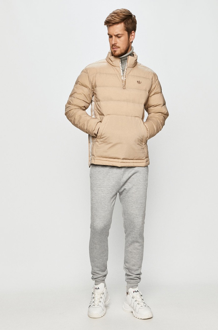 adidas Originals - Kurtka puchowa GE1289 GE1289 beżowy AW20