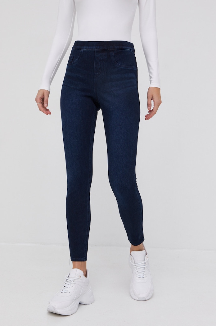 Spanx - Legginsy z elastanem granatowy 20018R