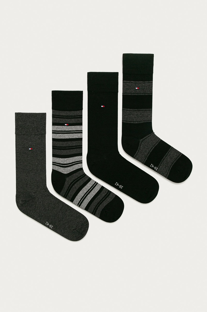 Tommy Hilfiger - Skarpetki (4-pack) 100000845 skarpetki długie czarny 100000845