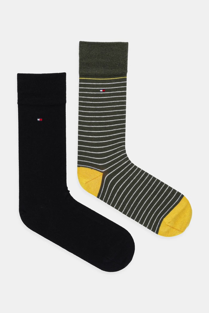 Tommy Hilfiger șosete 2-pack sosete lungi verde 100001496