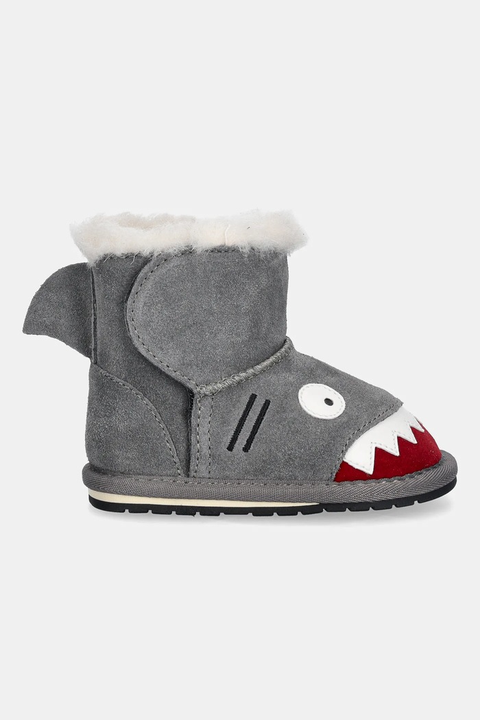 Emu Australia - Śniegowce dziecięce Shark Walker B12344.PUTTY szary AW20