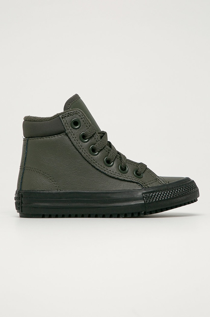 Converse - Dětské kožené kecky šedá 668923C