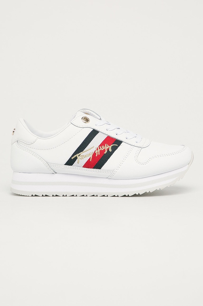 Tommy Hilfiger - Pantofi piele alb FW0FW05218YBR