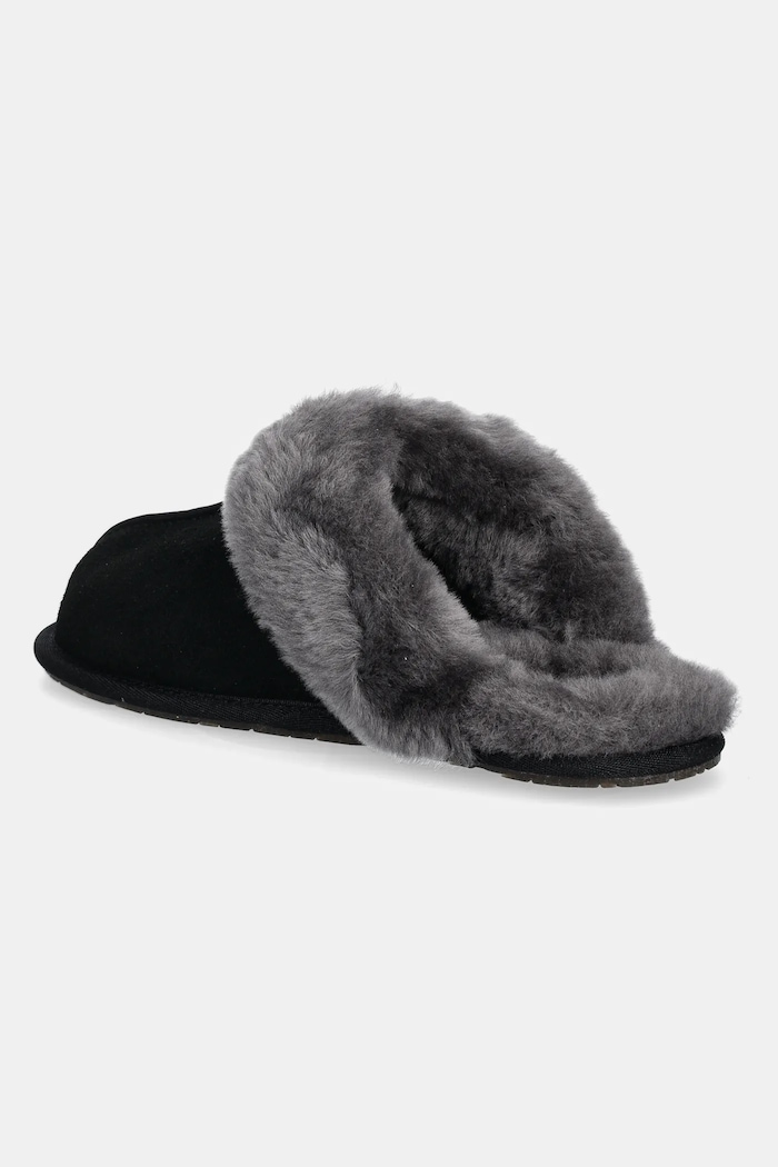 Încălțăminte UGG papuci din piele întoarsă Scuffette II 1106872.BCGR negru