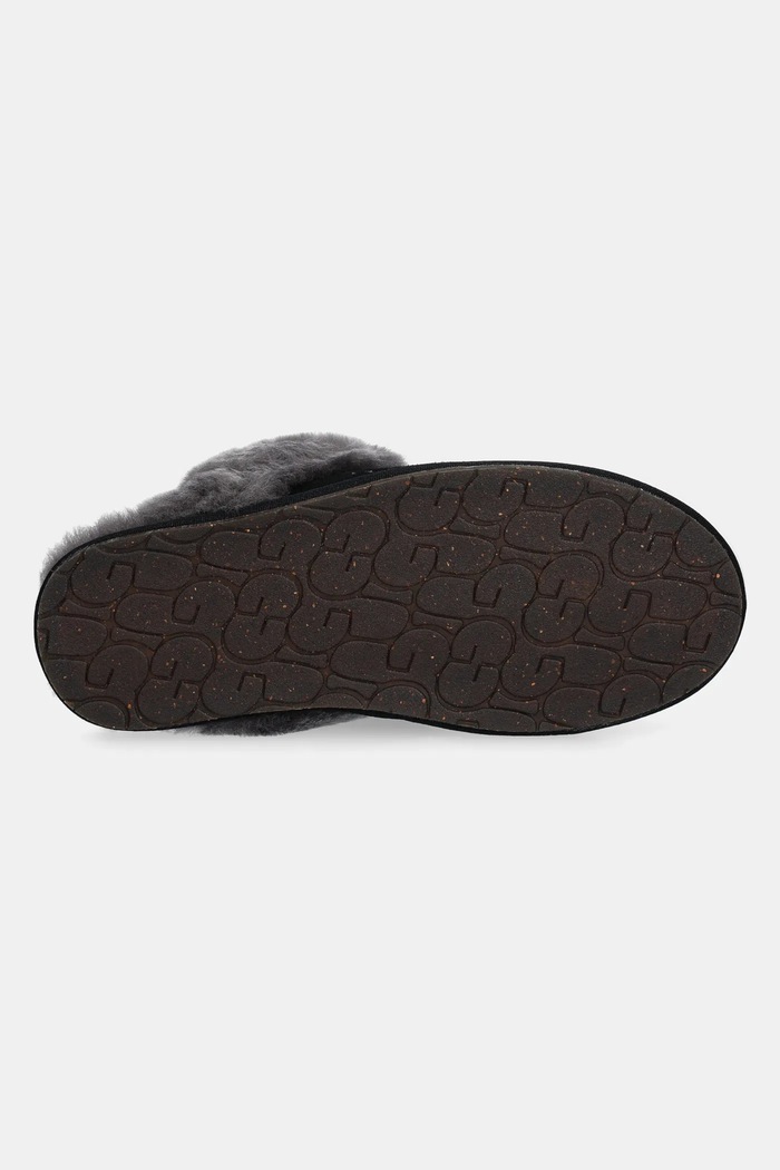UGG papuci din piele întoarsă Scuffette II 1106872.BCGR negru