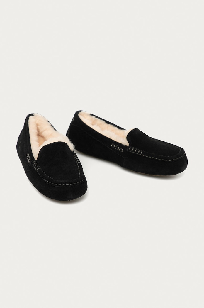 UGG - Кожени чехли Ansley 1106878.BLK черен AW20