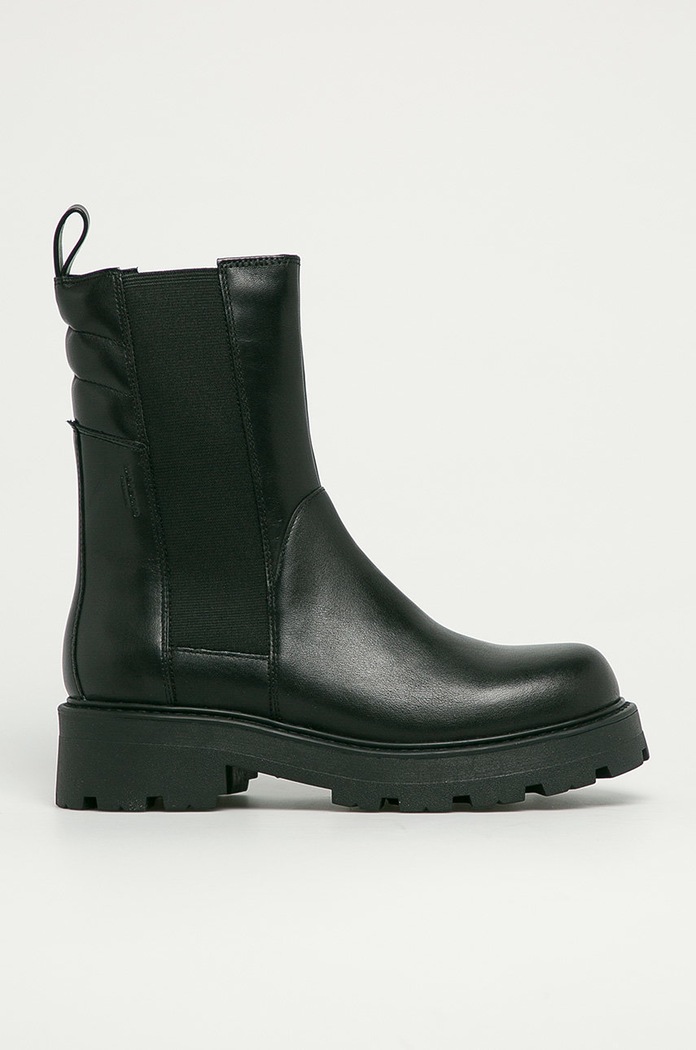Vagabond Shoemakers - Kožené topánky Chelsea Cosmo 2.0 usňová koža čierna 4849.401.20