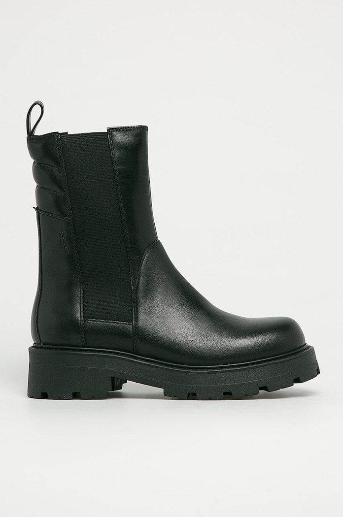 Vagabond Shoemakers - Kožené topánky Chelsea Cosmo 2.0 usňová koža čierna 4849.401.20