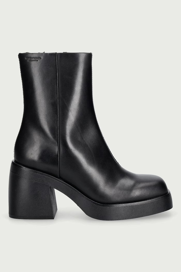 Vagabond Shoemakers Μποτάκια block heel γυναικεία δερμάτινα 5044.201.20 μαύρο AW22