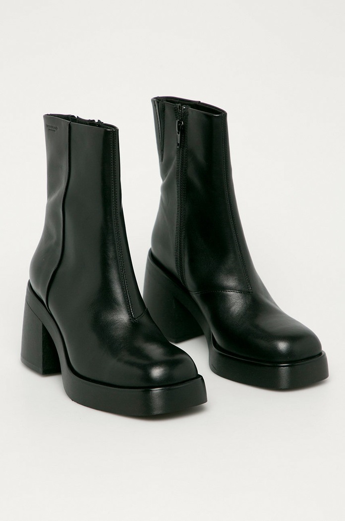 Vagabond Shoemakers - Kožené členkové topánky Brooke 5044.201.20 čierna AW22