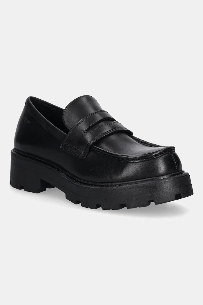 Vagabond Shoemakers - Mokasyny skórzane Cosmo 2.0 platforma czarny 5049.501.20