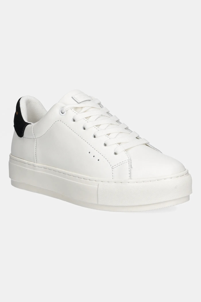 Kožené boty Kurt Geiger London Laney platforma bílá 2626113109.13
