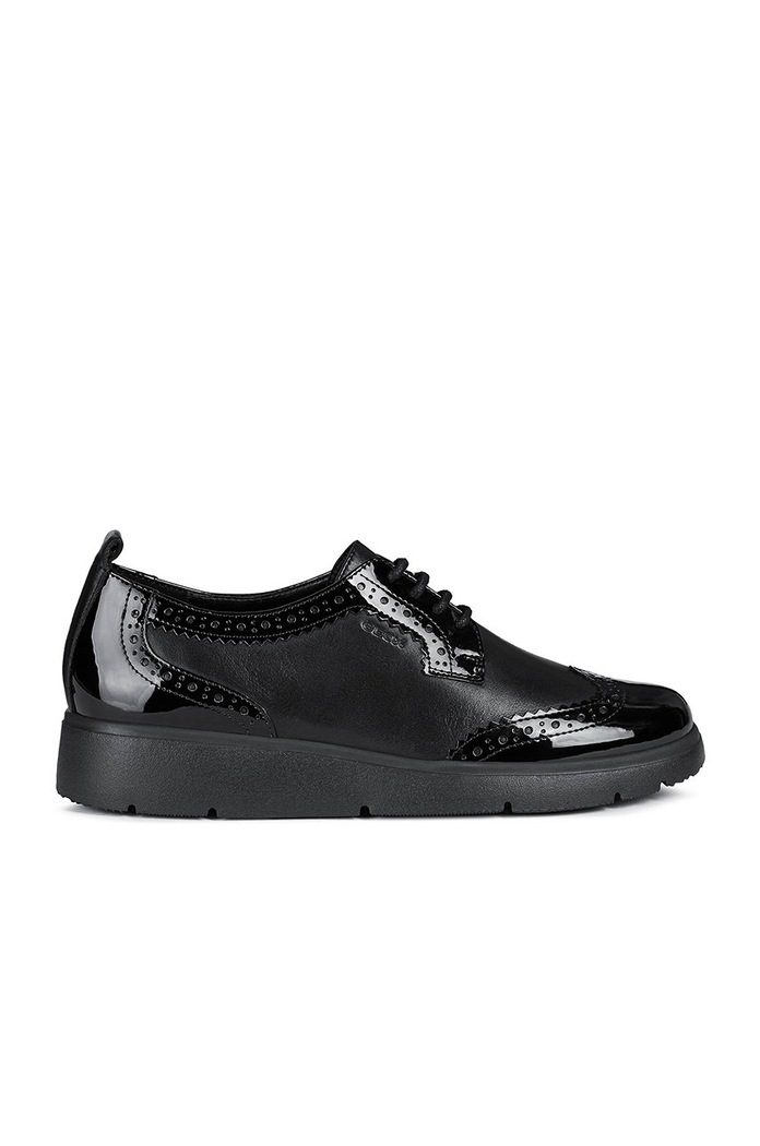 Geox - Poltopánky imitácia kože čierna D04LCI.08502.ARLARA