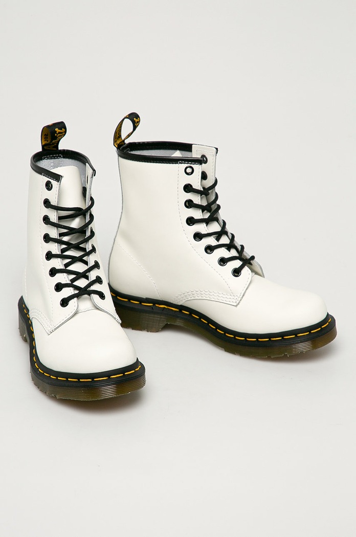 Dr. Martens - Δερμάτινες μπότες 1460 W 11821100.1460.W λευκό AA00