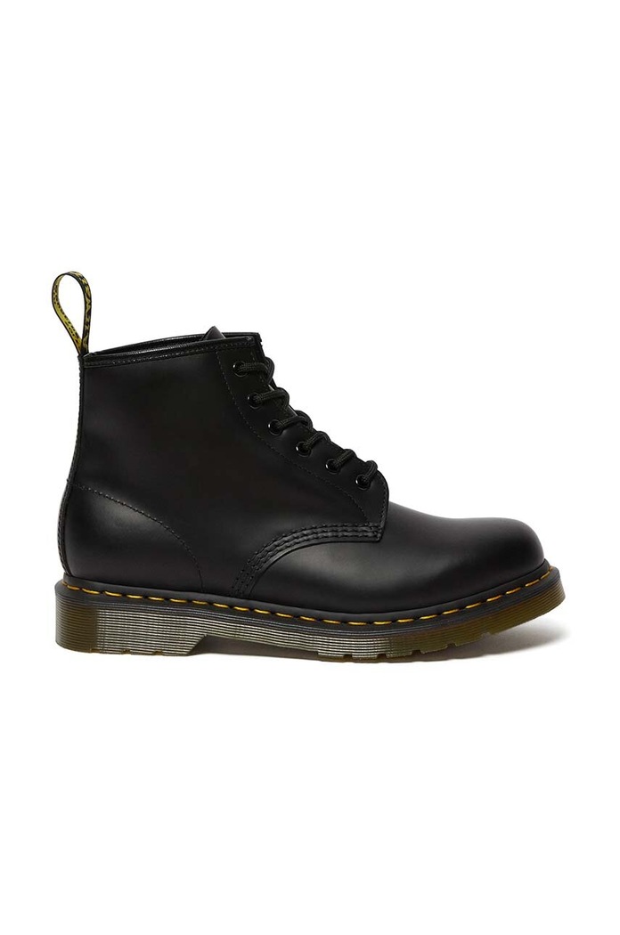 Kožené workery Dr. Martens 101 Yellow Stitch usňová koža čierna DM26230001